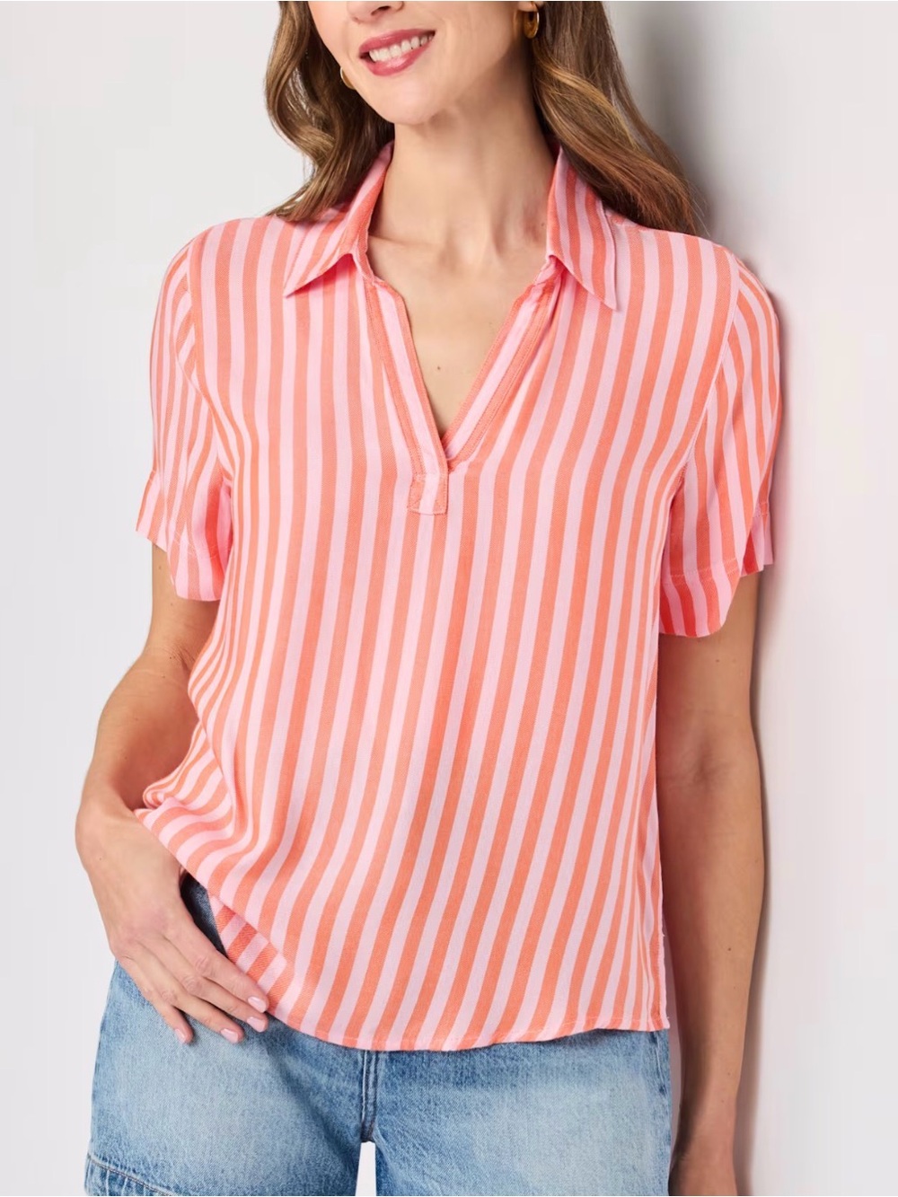 Market & Spruce Lorna Pullover Blouse Pink Medium NWT STITCH FIX